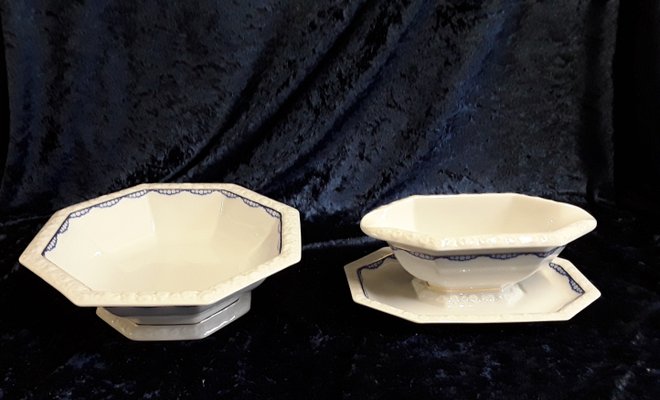 Serving Bowls and Sauce Boat Maria Series by Rosenthal, 1930s, Set of 2-HOI-1724084