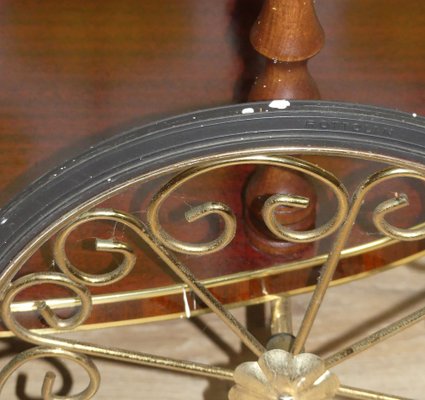 Serving Cart in Brass, Resopal and Rosewood, 1960s-AFE-1791752