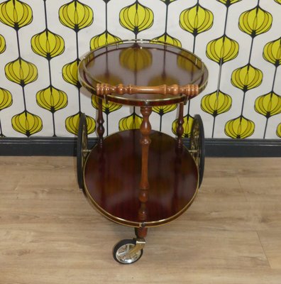 Serving Cart in Brass, Resopal and Rosewood, 1960s-AFE-1791752