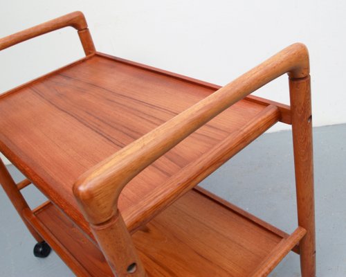 Serving Cart in Teak from Dyrlund, 1970s-PF-1430867