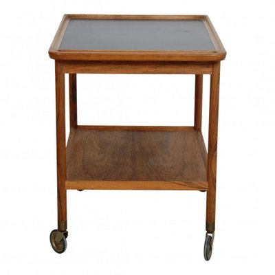 Serving Table in Rosewood with Black Table Top-MTD-1400239