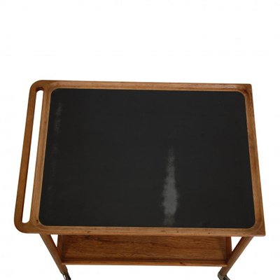 Serving Table in Rosewood with Black Table Top-MTD-1400239