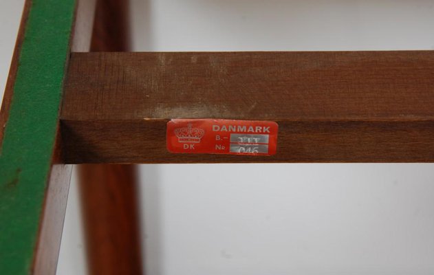 Serving Table in Rosewood with Black Top, 1960s-MTD-1400240