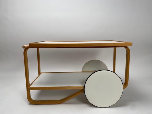 Serving Trolley 901 by Alvar Aalto for Artek Finland, 1960s-KKZ-1814343