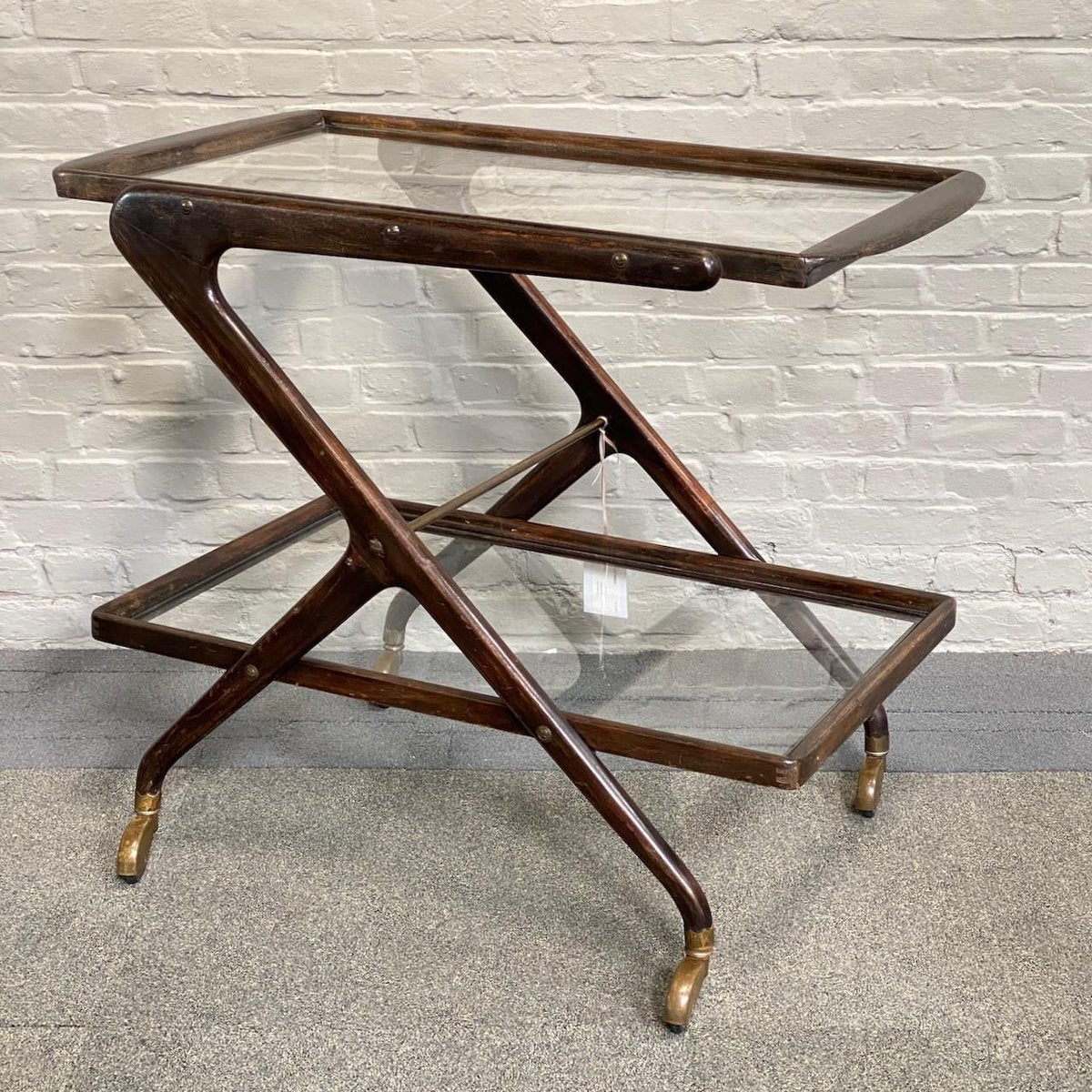 Serving Trolley attributed to Cesare Lacca, Italy, 1950s