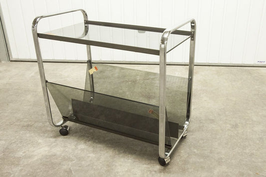 Serving Trolley from Echts Kristall Spiegelglas Parsol, 1980s