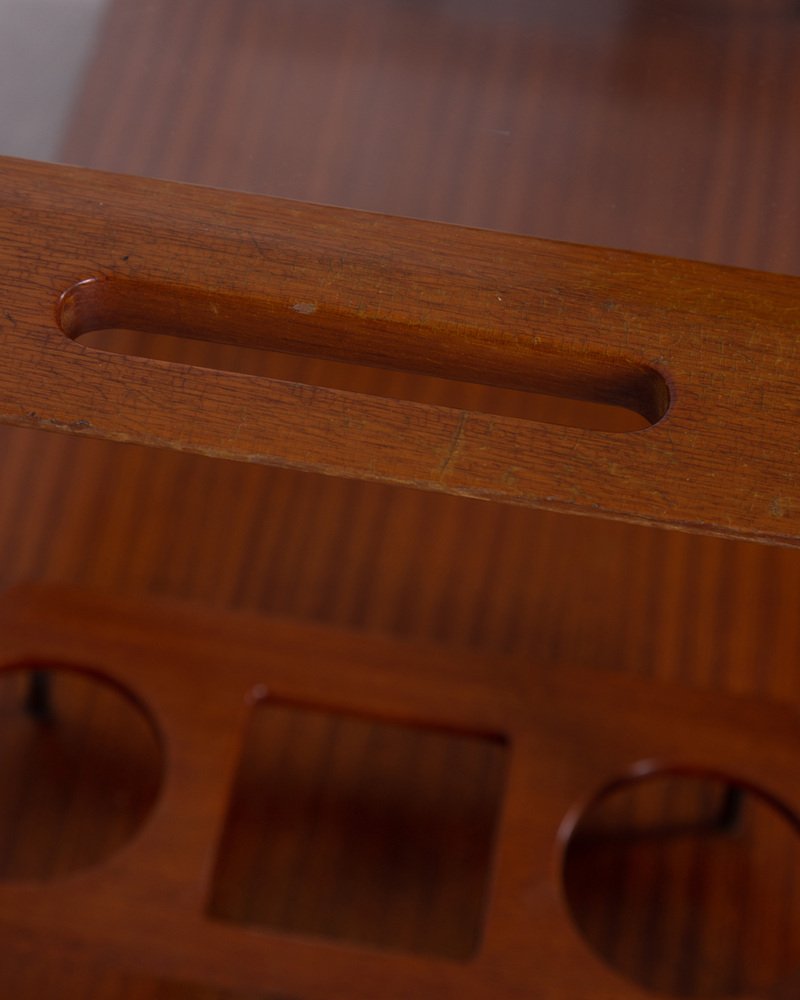 Serving Trolley in Wood and Glass by Cesare Lacca, 1950s