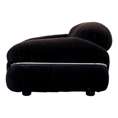 Sesann Lounge Set in Alpaca Velvet by Gianfranco Frattini for Cassina, 1972, Set of 4-RPH-1246045