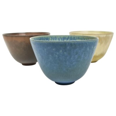 Set of 3 Mid-Century Bowls Rörstrand Gunnar Nylund, Sweden, 1950s-UYK-806991