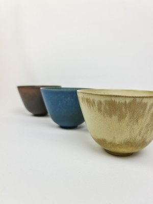 Set of 3 Mid-Century Bowls Rörstrand Gunnar Nylund, Sweden, 1950s-UYK-806991