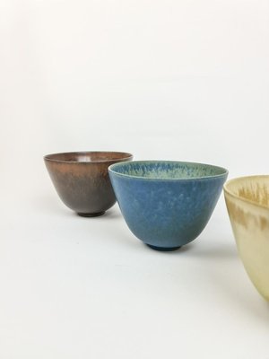 Set of 3 Mid-Century Bowls Rörstrand Gunnar Nylund, Sweden, 1950s-UYK-806991