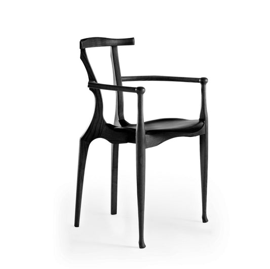 Set of 8 Black Gaulino Chairs Chair by Oscar Tusquets