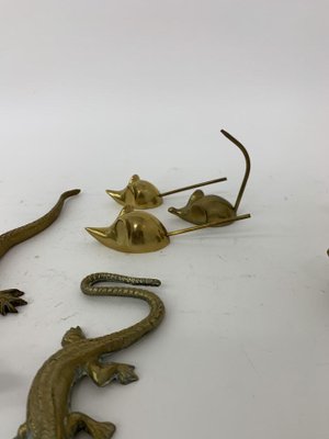 Set of Brass Animals, 1970s-BGP-1082039