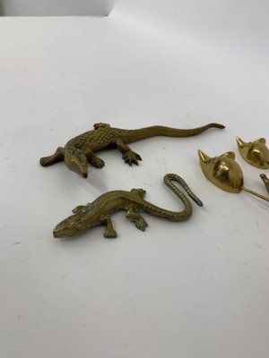 Set of Brass Animals, 1970s-BGP-1082039