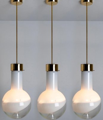 Several Milk Glass Pendant Light by Harrachov, 1970s-VDW-2016917