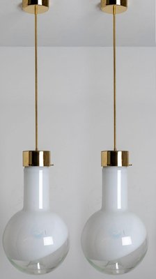 Several Milk Glass Pendant Light by Harrachov, 1970s-VDW-2016917