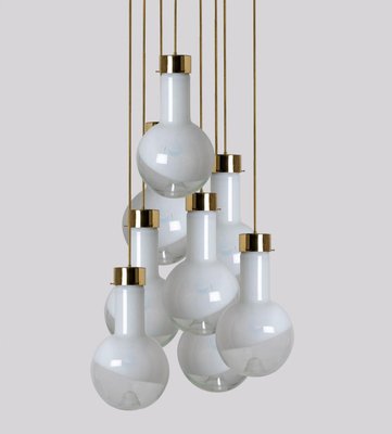 Several Milk Glass Pendant Light by Harrachov, 1970s-VDW-2016917