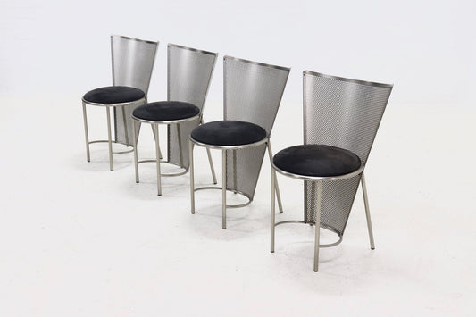 Sevilla Chairs by Frans Van Praet for Belgo Chrom, Belgium, 1992, Set of 4