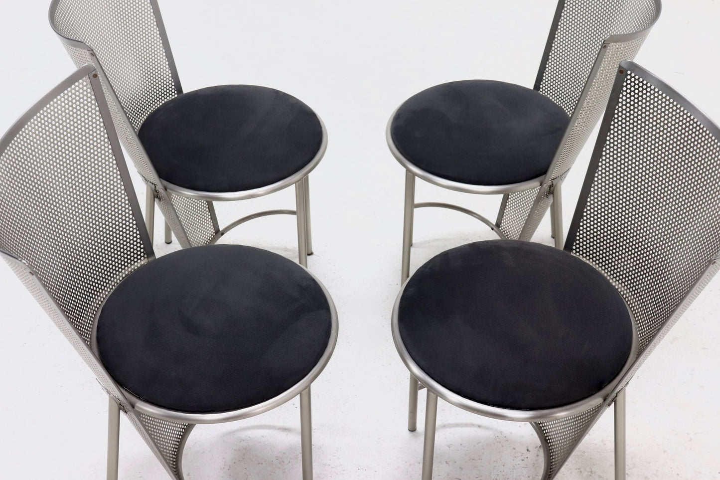 Sevilla Chairs by Frans Van Praet for Belgo Chrom, Belgium, 1992, Set of 4