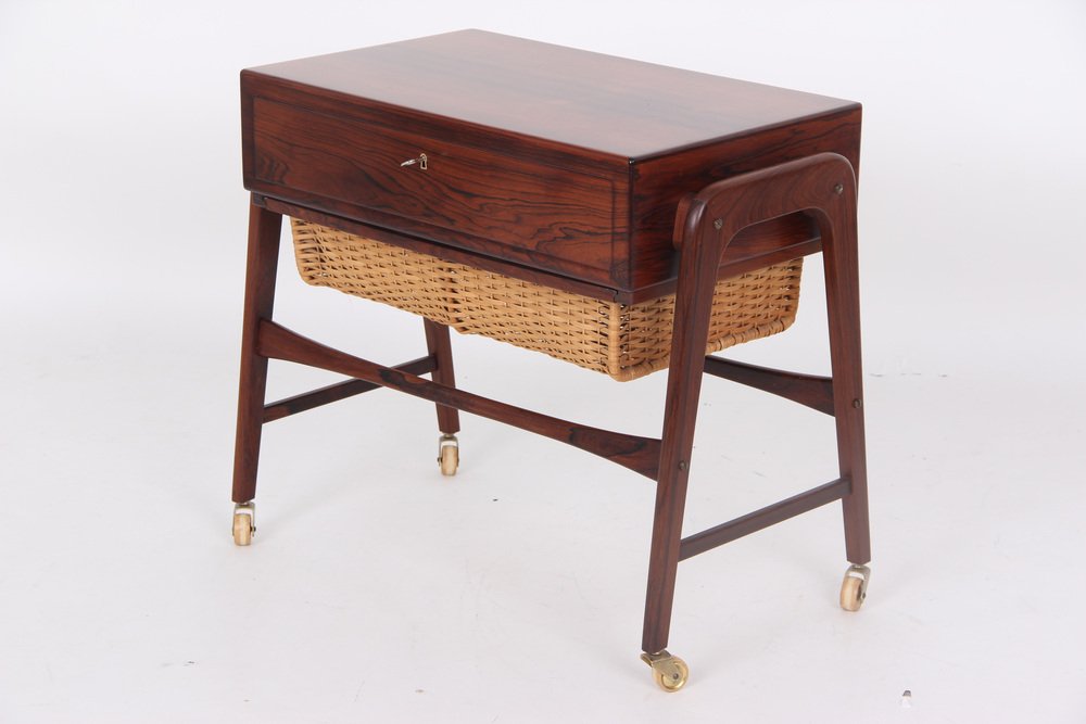 Sewing Table in Rosewood, Denmark, 1950s