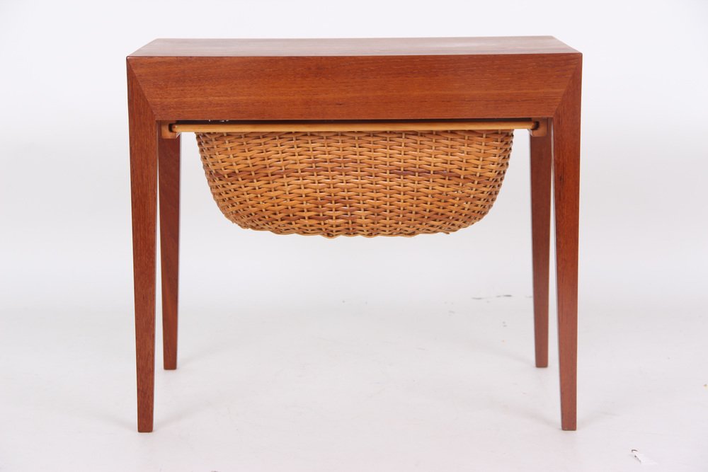 Sewing Table with Details by Severin Hansen for Haslev Møbelsnedkeri, 1960s