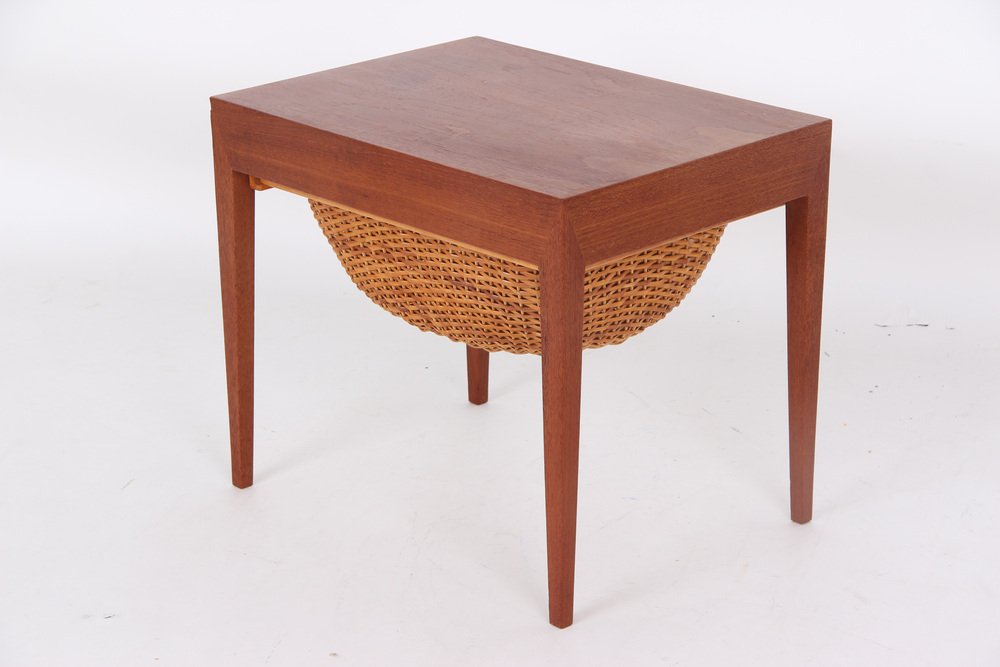 Sewing Table with Details by Severin Hansen for Haslev Møbelsnedkeri, 1960s