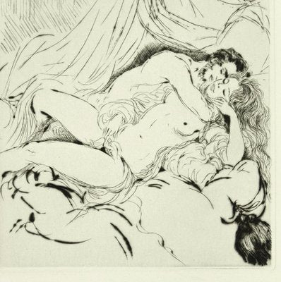 Sexual Encounter - Original Etching ad Drypoint by A. Doré - Late 1900 Late 1900-ZCI-755761