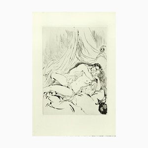 Sexual Encounter - Original Etching ad Drypoint by A. Doré - Late 1900 Late 1900-ZCI-755761