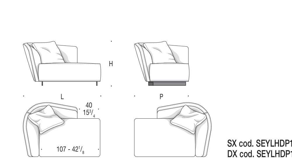 LOUNGE SEYMOUR SEYLHDP135 도면
