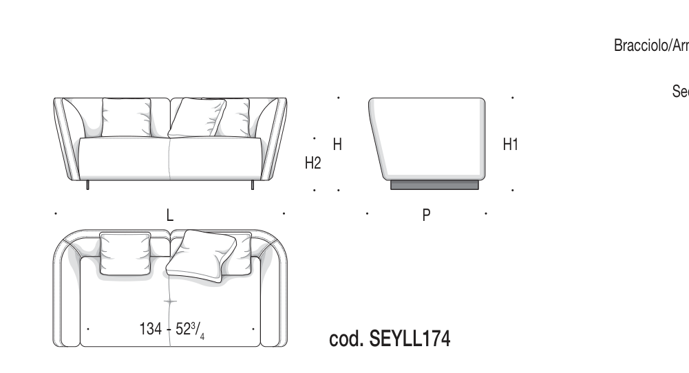 LOUNGE SEYMOUR SEYLL174 도면