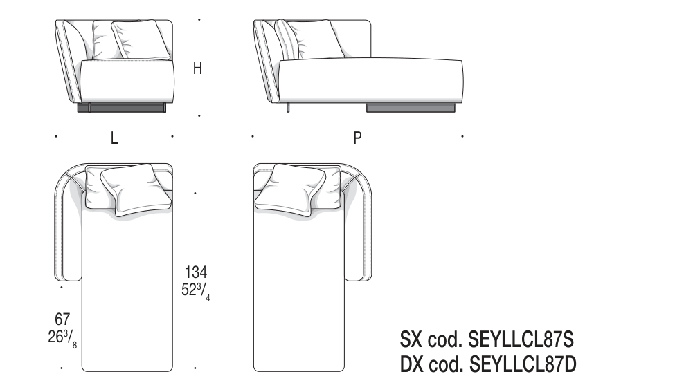 LOUNGE SEYMOUR SEYLLCL87 도면