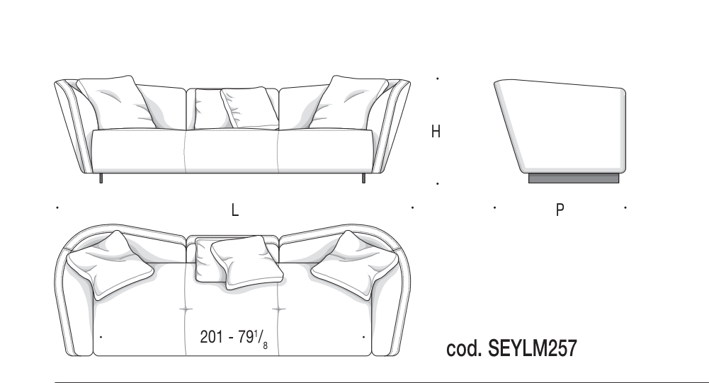 LOUNGE SEYMOUR SEYLM257 도면