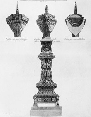 Sezione per il Luogo della Nave - Etching by G.B. Piranesi - 1778 1778-ZCI-756791