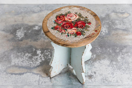 Sgabello Rose Wooden Stool by Yukiko Nagai