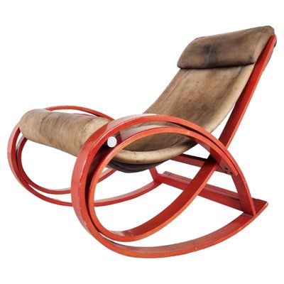 Sgarsul Rocking Chair by Gae Aulenti for Poltronova, 1960s-IRH-1263052