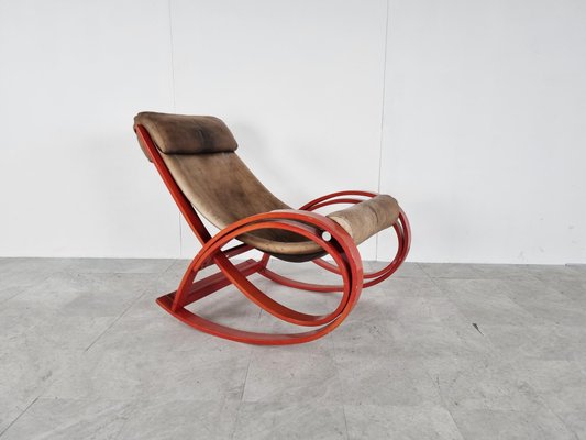 Sgarsul Rocking Chair by Gae Aulenti for Poltronova, 1960s-IRH-1263052