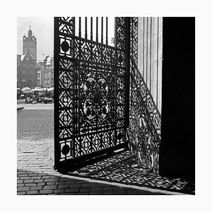 Shadows with Iron Gate Residence Castle Darmstadt, Germany, 1938, Printed 2021-DYV-997889