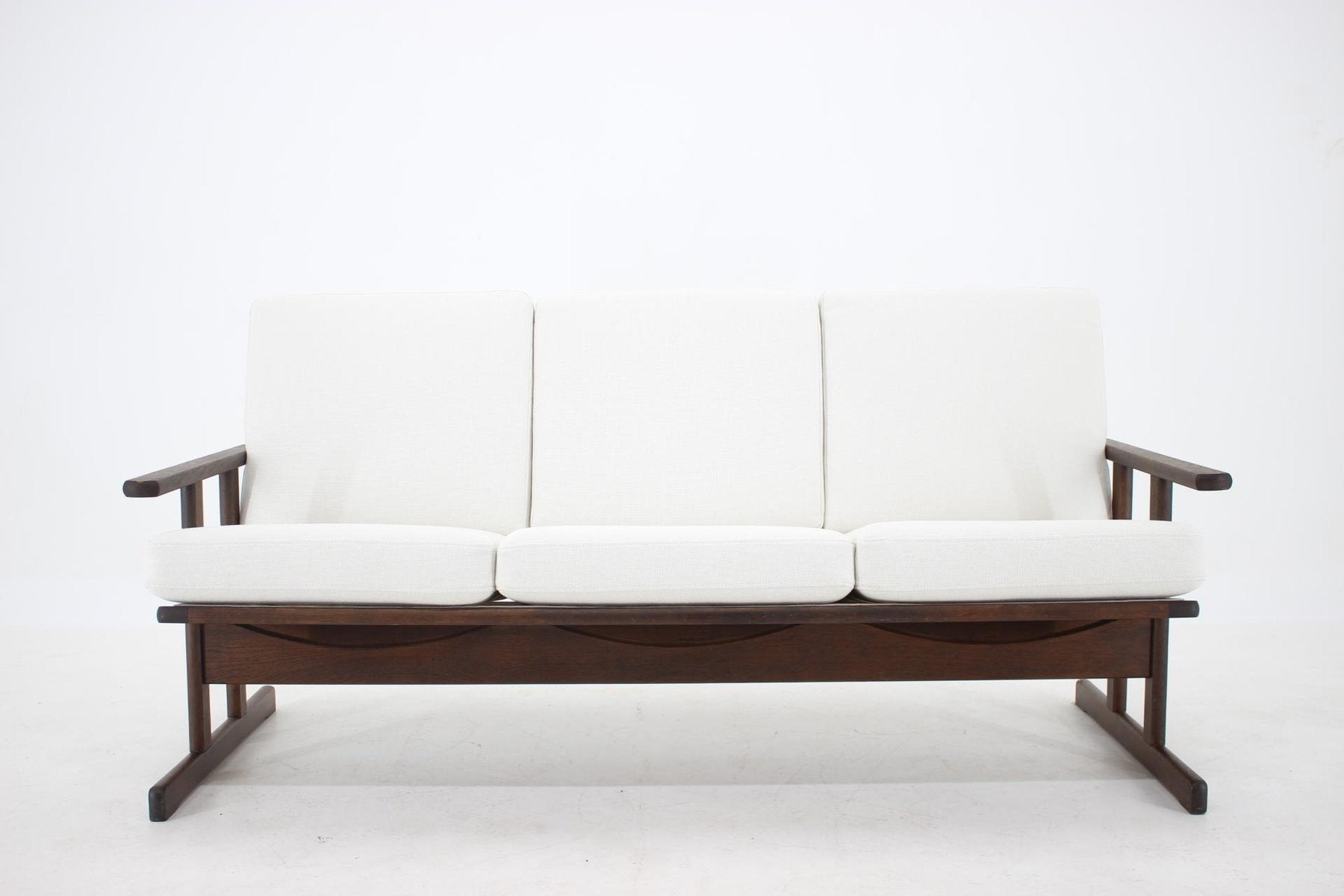 Shaker 3-Seat Sofa by Børge Mogensen for FDB Mobler, Denmark, 1950s