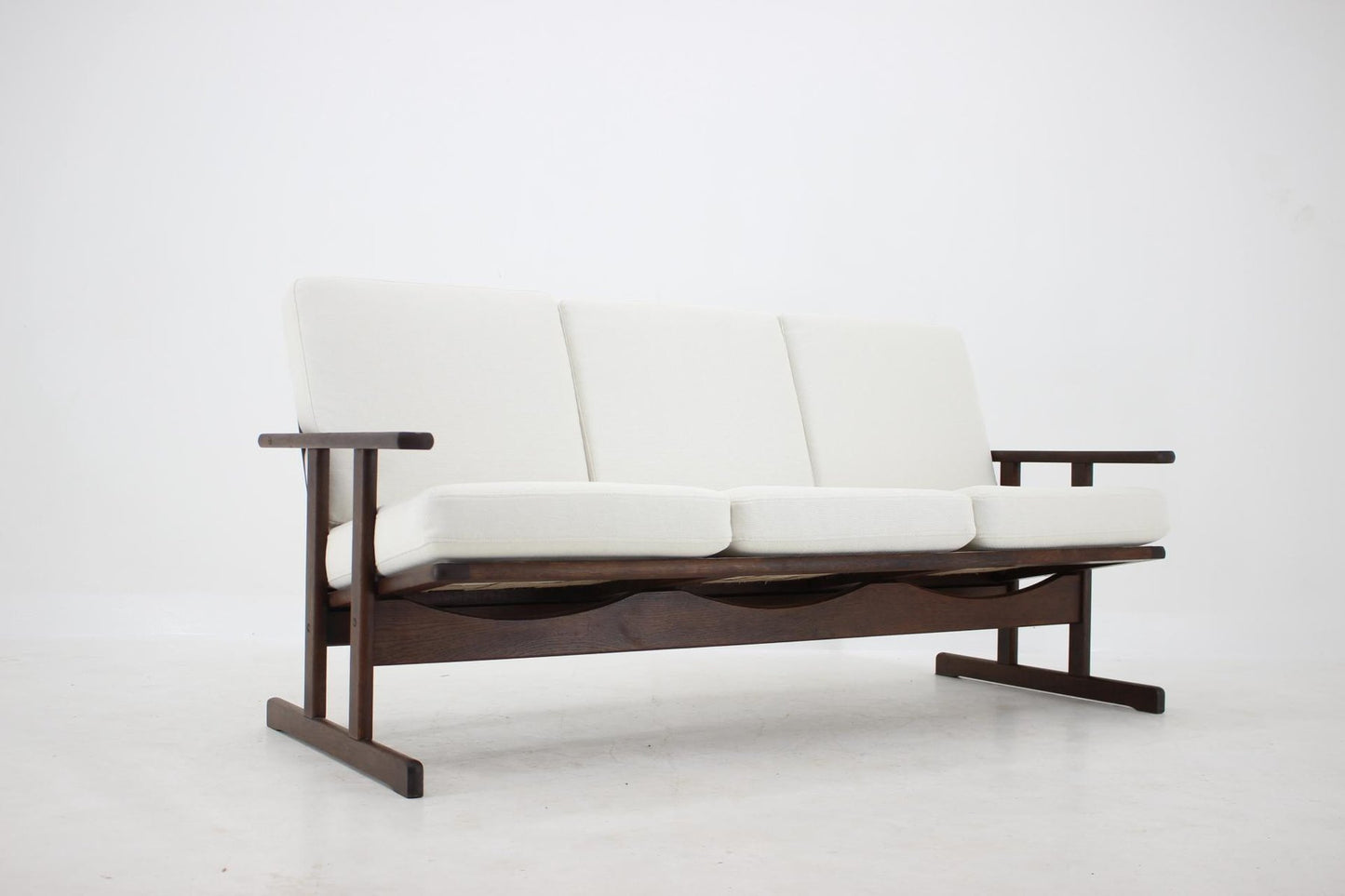 Shaker 3-Seat Sofa by Børge Mogensen for FDB Mobler, Denmark, 1950s