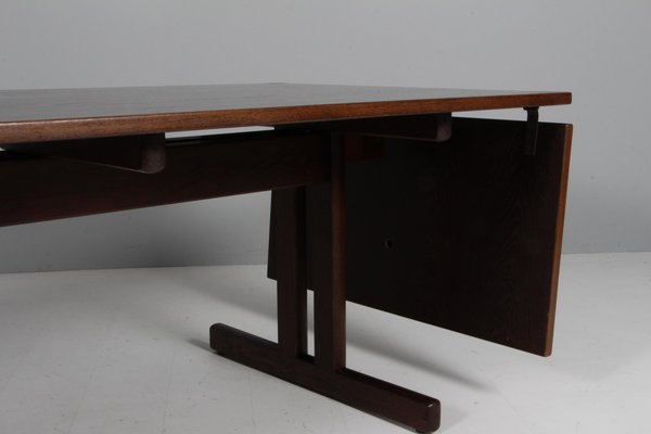 Shaker Dining Table in Smoked Oak attributed to Hans J. Wegner for Getama, 1970s-HJB-1813939