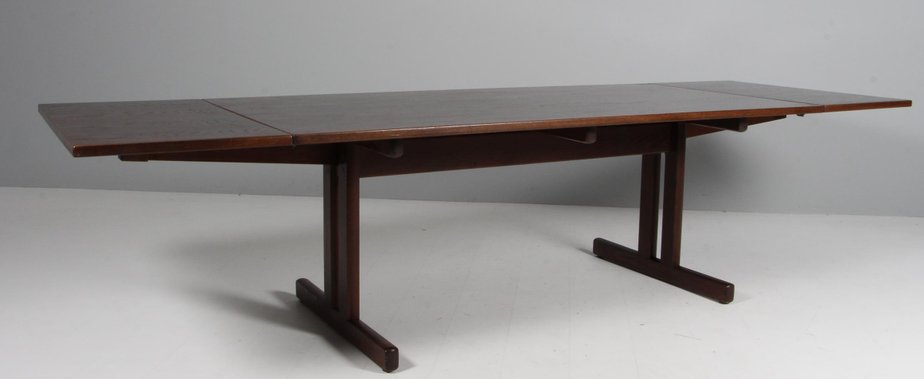 Shaker Dining Table in Smoked Oak attributed to Hans J. Wegner for Getama, 1970s-HJB-1813939