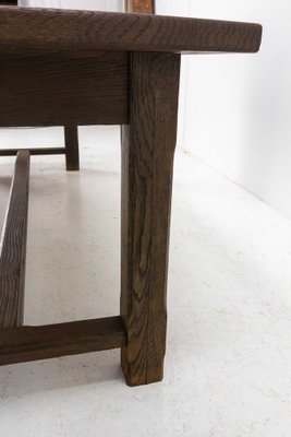 Shaker Style Farmhouse Table with Stone Tiled Top, France, Mid-20th Century-RIU-1263665