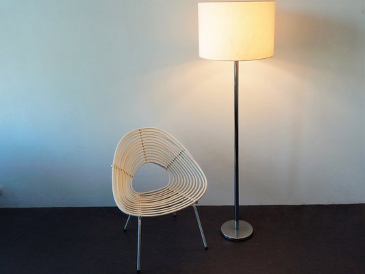 Shantung Floor Lamp with Fabric Shade for Raak, the Netherlands, 1970s-NV-2032168