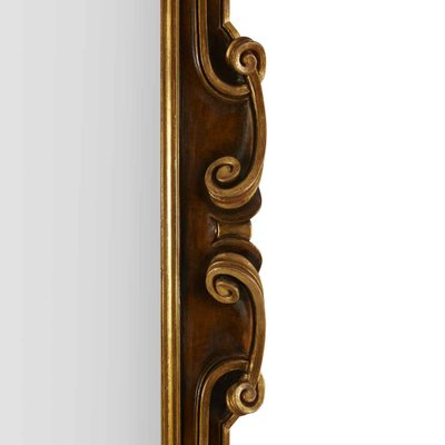 Shaped Mirror in Lacquered Wood, 1980s-TBU-2031612