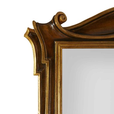 Shaped Mirror in Lacquered Wood, 1980s-TBU-2031612