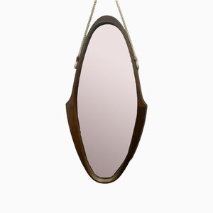 Shaped Wooden Mirror, 1960s-DDQ-1757772