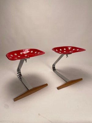 Sharecropper Stools by Achille & Pier Giacomo Castiglioni, 1970s, Set of 2-KKZ-1814267