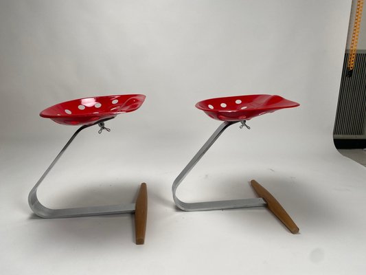 Sharecropper Stools by Achille & Pier Giacomo Castiglioni, 1970s, Set of 2-KKZ-1814267