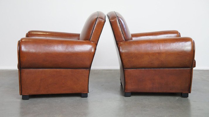 Sheep Leather Armchairs, Set of 2-HPP-2036607