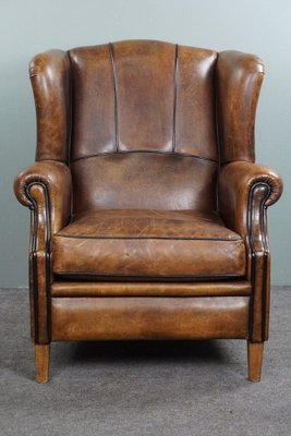 Sheep Leather Ear Lounge Chair-HPP-1750949